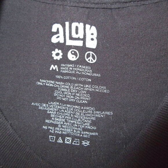 Alab Magic Mushroom Wizard T-Shirt Size M Blacklight 2 Sided Graphic 70s Retro - Picture 3 of 5